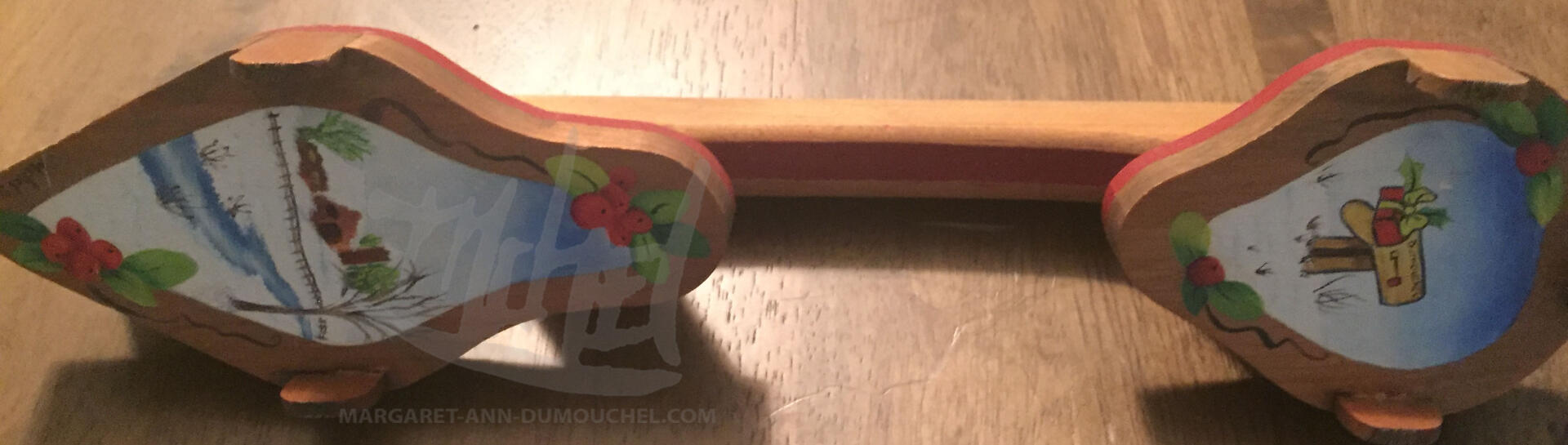 PaintedWoodedIceSkate