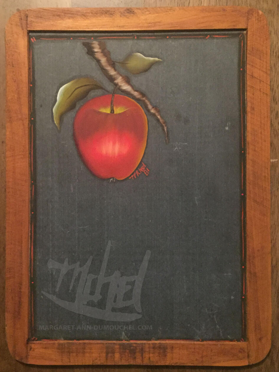 AppleOnChalkboard